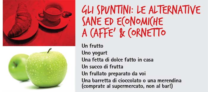 Alimentazione per lo studente: mangiare sano costa poco 2 consigli per snack alternativi al bar