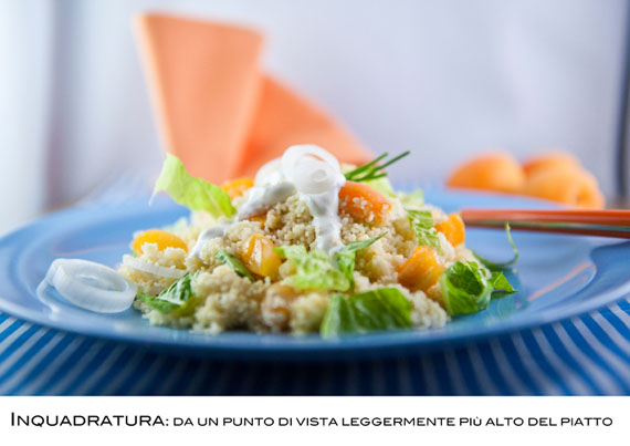 Impara a fotografare i tuoi piatti 5 esempio di inquadratura leggermente dall'alto in food photo