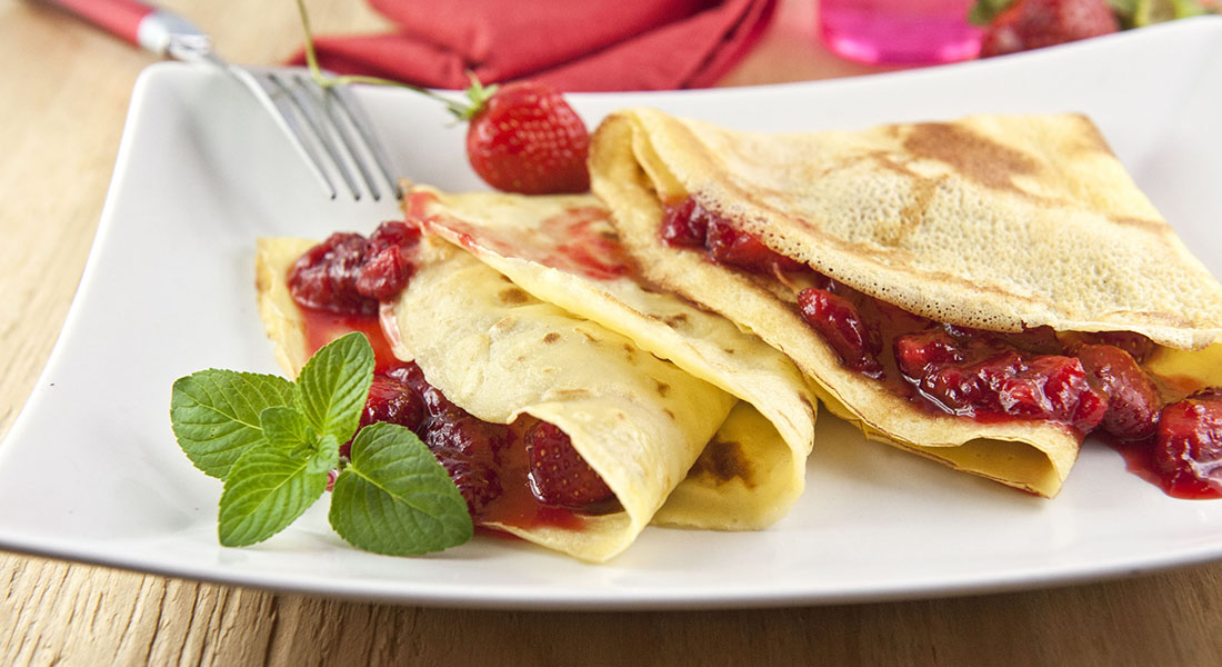 Ricette dolci: 10 grandi classici rivisti in chiave light 8 crepes light alle fragole