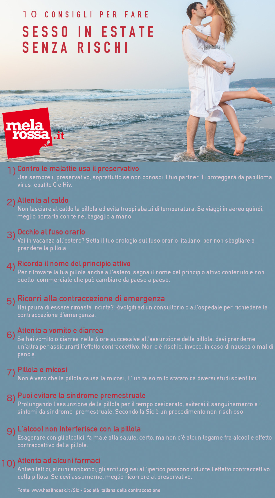 Sesso sicuro in estate: i 10 consigli da seguire 1 10 consigli per fare sesso sicuro in vacanza