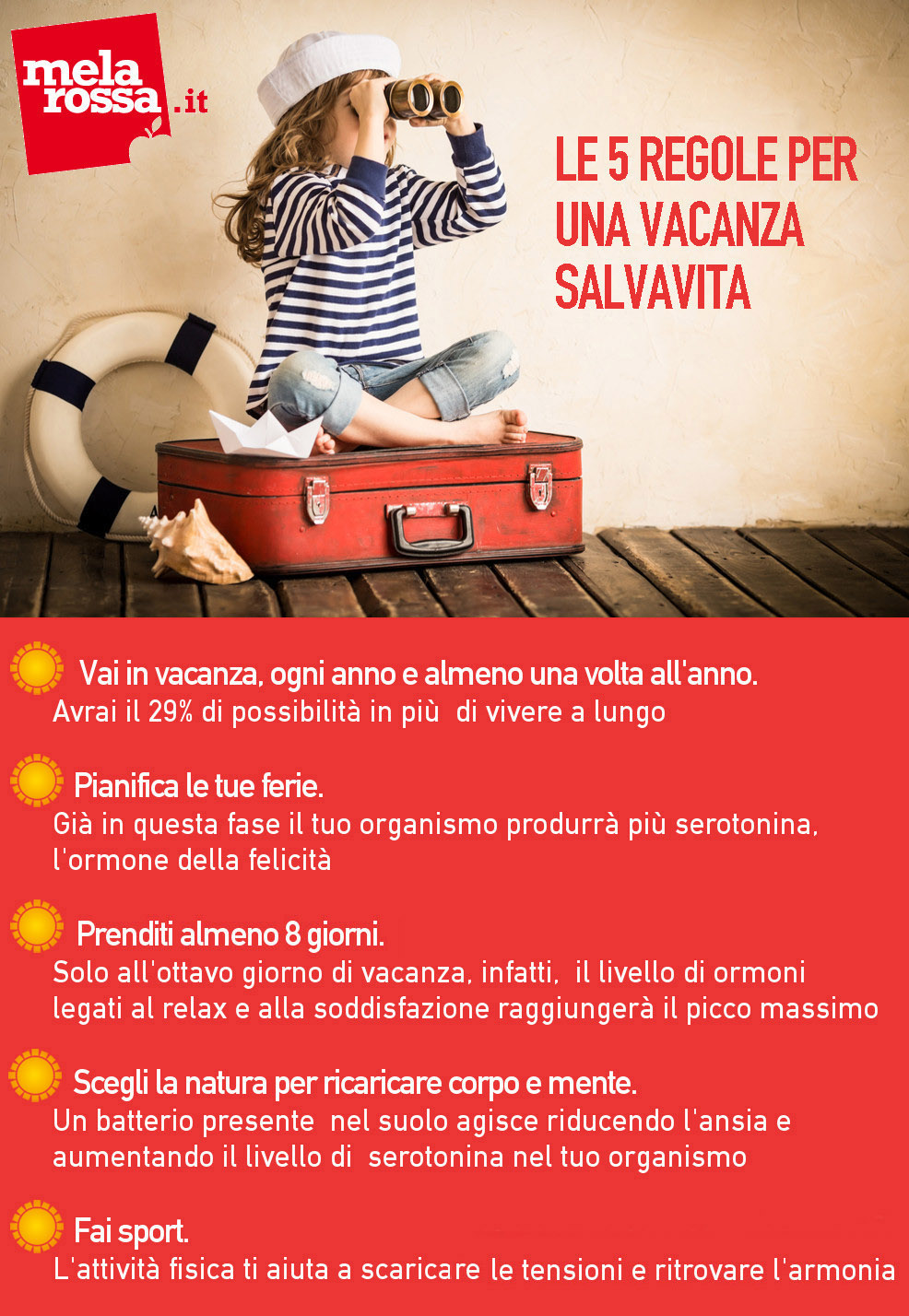 Vacanza perfetta: ecco le 5 regole per rigenerarti 1 Una vacanza allunga la vita