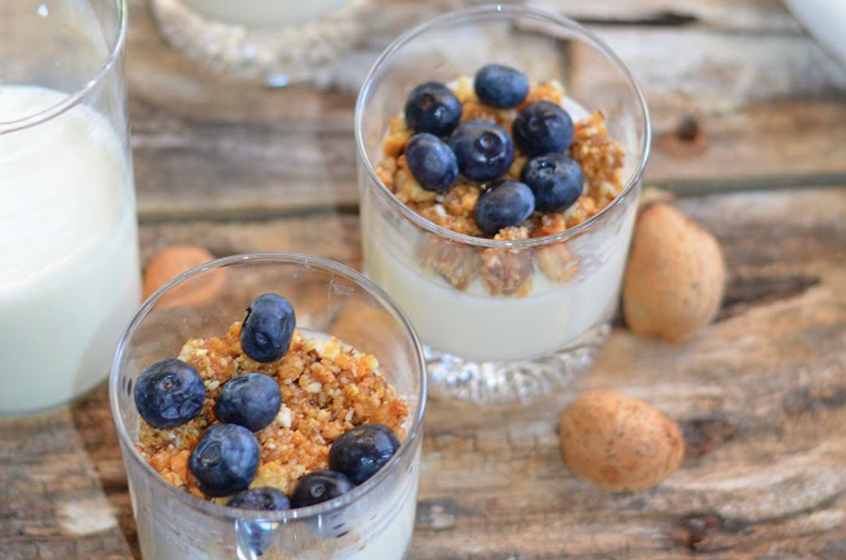 Dolci allo yogurt light da preparare in casa 4 gusta la panna cotta light allo yogurt con i mirtilli