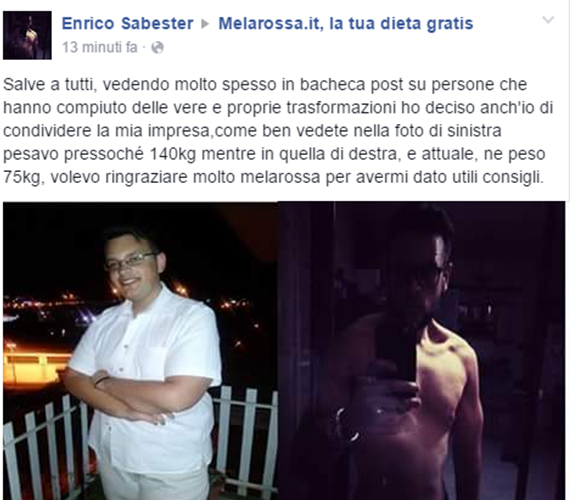 I testimonial dell'estate 2015 di Melarossa 18 enrico
