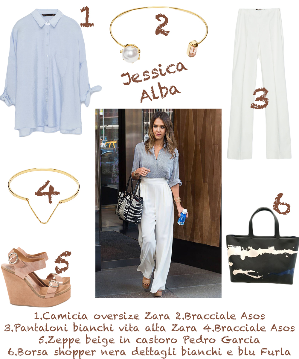 Outfit per ispirarti al look di Jessica Alba 1 Jessica-alba-look