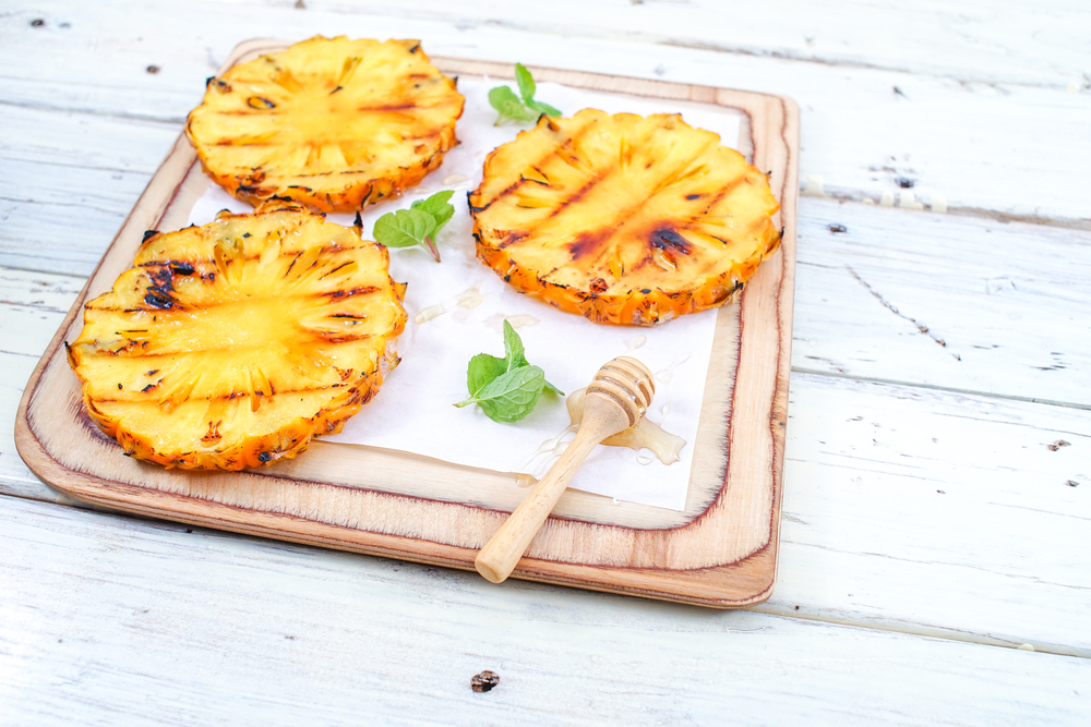 ananas grigliato: ricette light