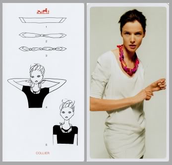La guida per indossare il foulard 3 il foulard come collana