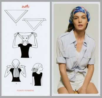 La guida per indossare il foulard 6 il foulard come bandana