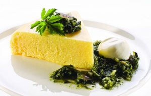 Polenta con cavolo nero e verza
