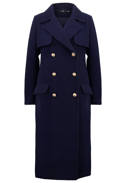 Moda curvy: meglio il cappotto o il piumino? 8 cappotto navy per donna formosa