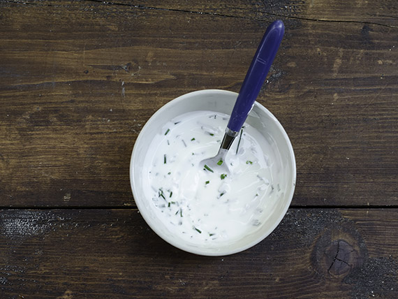 Sushi di tramezzini all'italiana 1 2 salsa yogurt