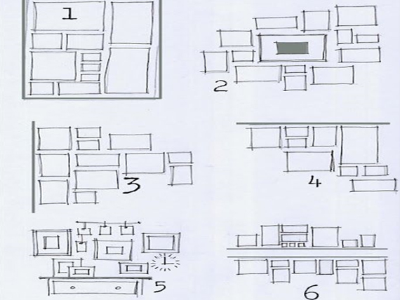 Wall gallery: decora le pareti di casa tua! 4 wall gallery quattro