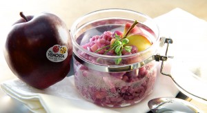 Orzotto al cavolo rosso e mele