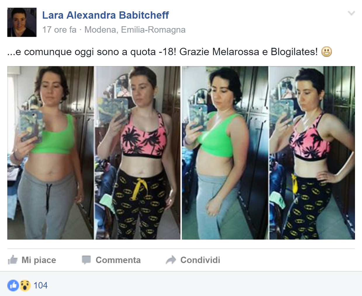 I testimonial dell'estate 2016 di Melarossa 44 Lara Alexandra e i suoi successi con Melarossa
