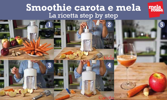 Smoothie carota e mela per una pelle luminosa 1 smoothie carota e mela
