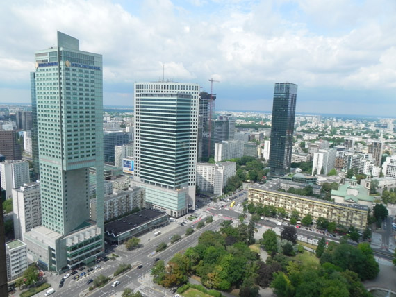Varsavia, una città tra vecchio e nuovo 1 Vista su Varsavia moderna