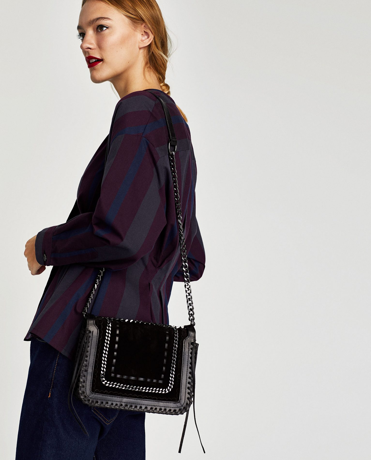 Borse per l'inverno: 20 modelli per trovare la tua it-bag 7 Borsa tracolla in pelle con catena Zara