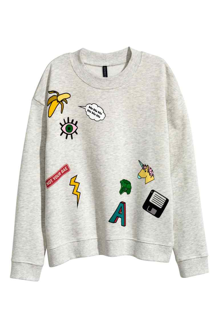 Le felpe che ti aiutano a nascondere i kg in più! 7 felpa fantasia h&m
