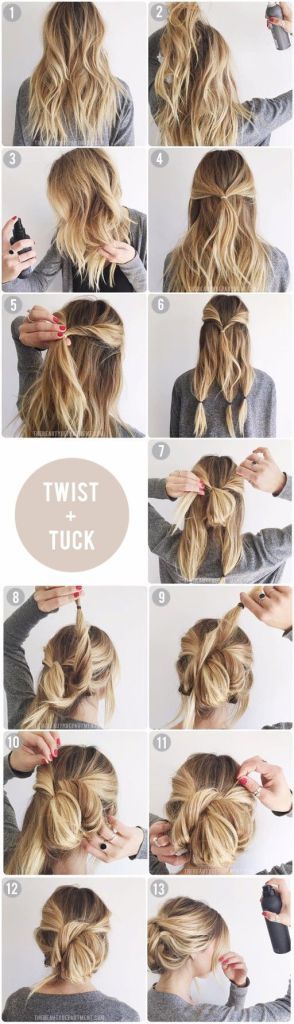 Acconciature: tutorial da provare per le tue feste di Natale 2 acconciature Natale: twist and tuck- tutorial