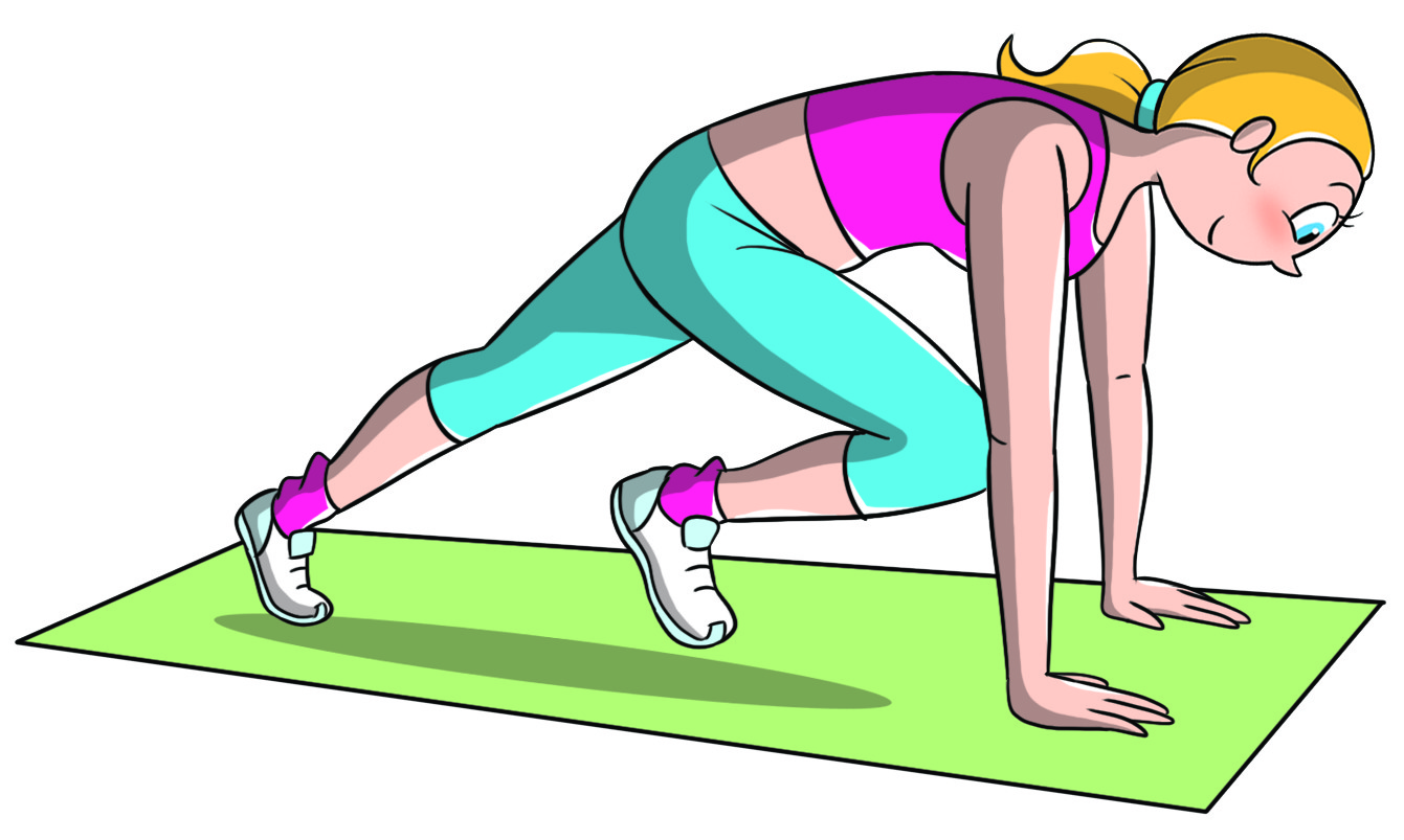 Programma d'allenamento full body a casa tua 1 mountain-climbers