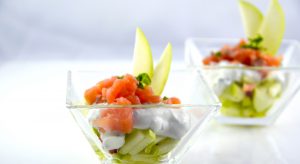Tartare di salmone affumicato e mela
