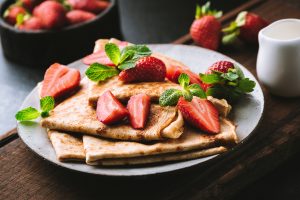 Cr&ecirc;pes alle fragole, light e dolcissime