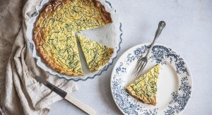 Frittata con agretti e ricotta al forno
