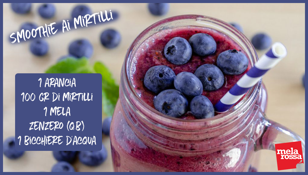 Smoothie ai mirtilli 1 smoothie ai mirtilli, una ricetta light