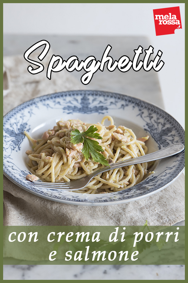 Spaghetti alla crema di porri e salmone 7 spaghetti alla crema di porri e salmone