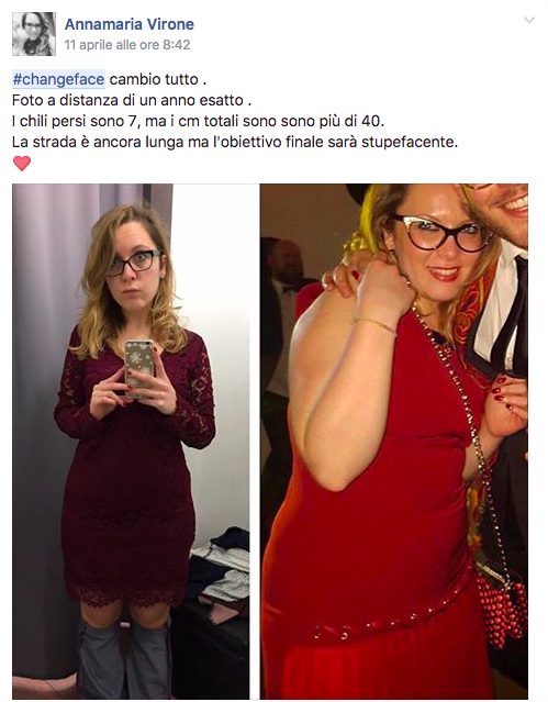 #Changeface: guarda in faccia il cambiamento 2 #changeface Annamaria