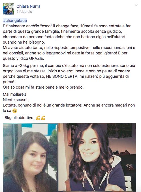 #Changeface: guarda in faccia il cambiamento 3 #changeface Chiara