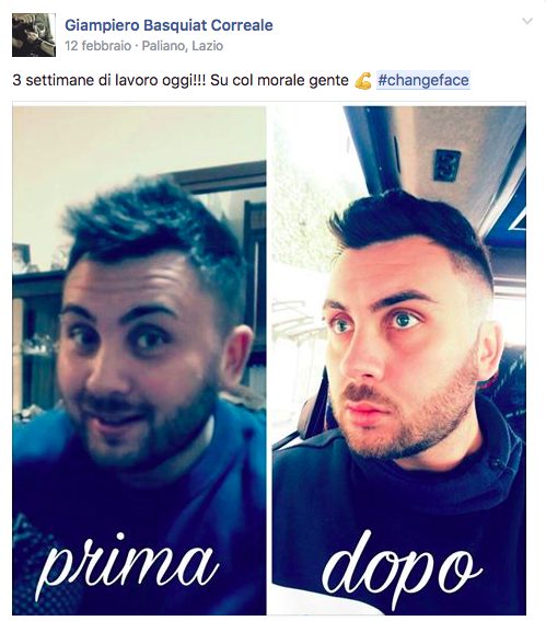 #Changeface: guarda in faccia il cambiamento 6 #changeface Giampiero