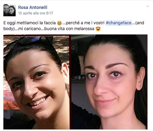 #Changeface: guarda in faccia il cambiamento 11 #changeface Rosa