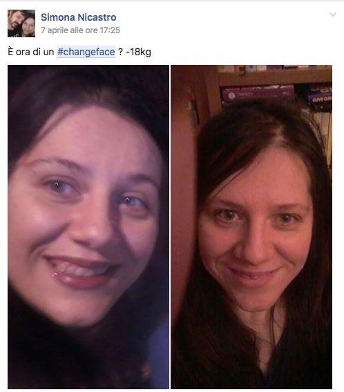#Changeface: guarda in faccia il cambiamento 15 #changeface Simona