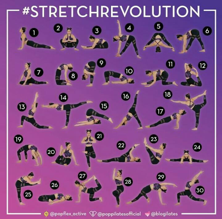 #StretchRevolution: sfida le melarossine a colpi di yoga e stretching 1 #stretchrevolution