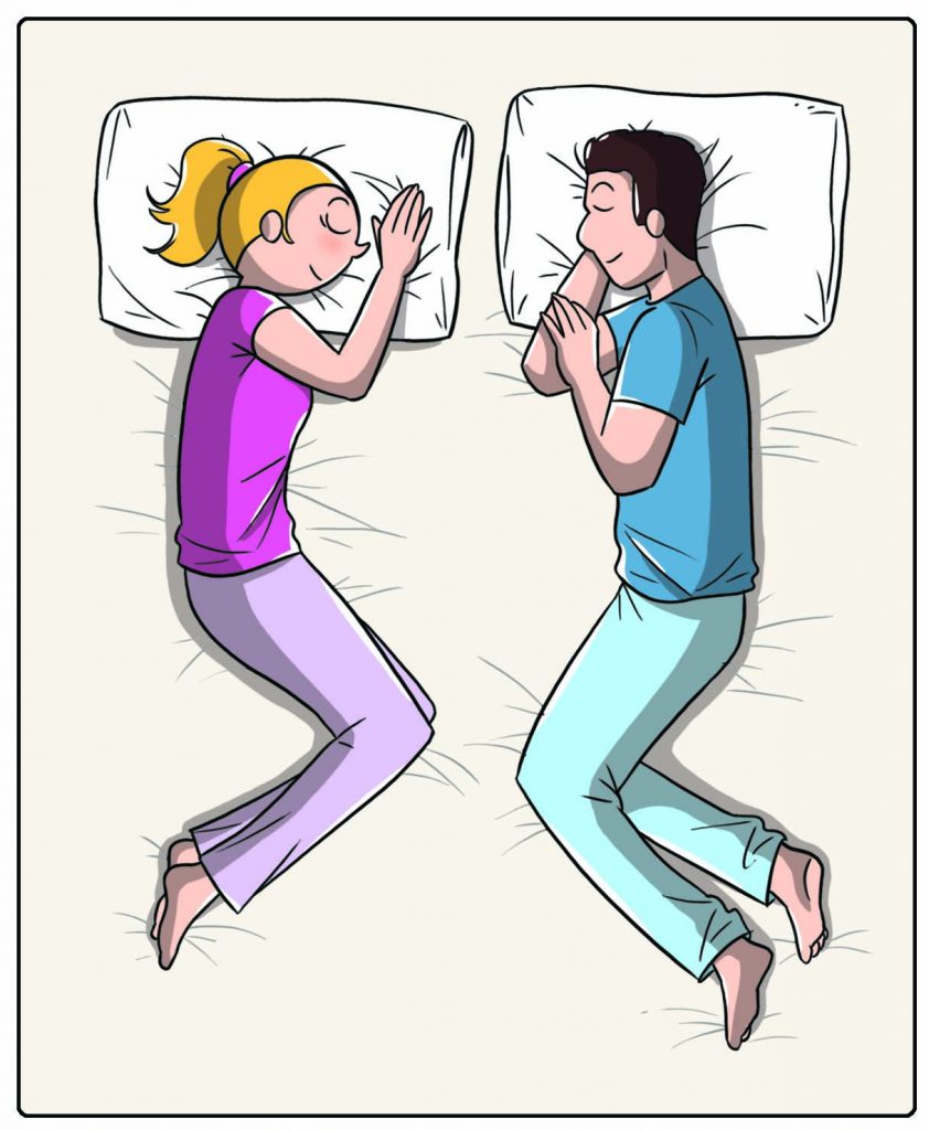 Dimmi come dormi e ti dirò che coppia sei! 3 Dimmi come dormi con il tuo partner: faccia a faccia