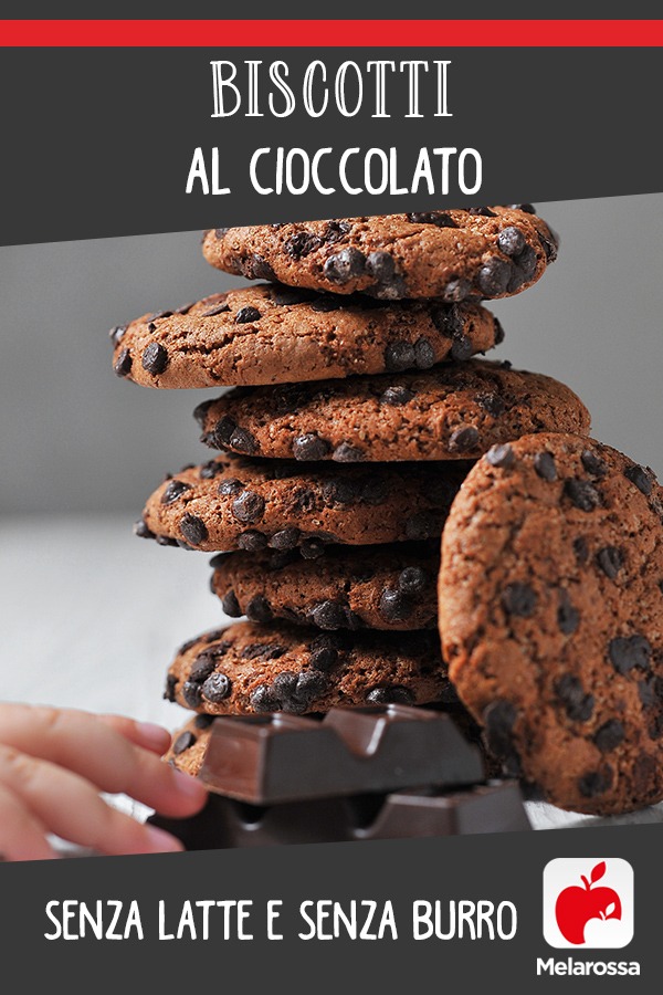 Biscotti al cioccolato, senza latte e senza burro 7 biscotti al cioccolato