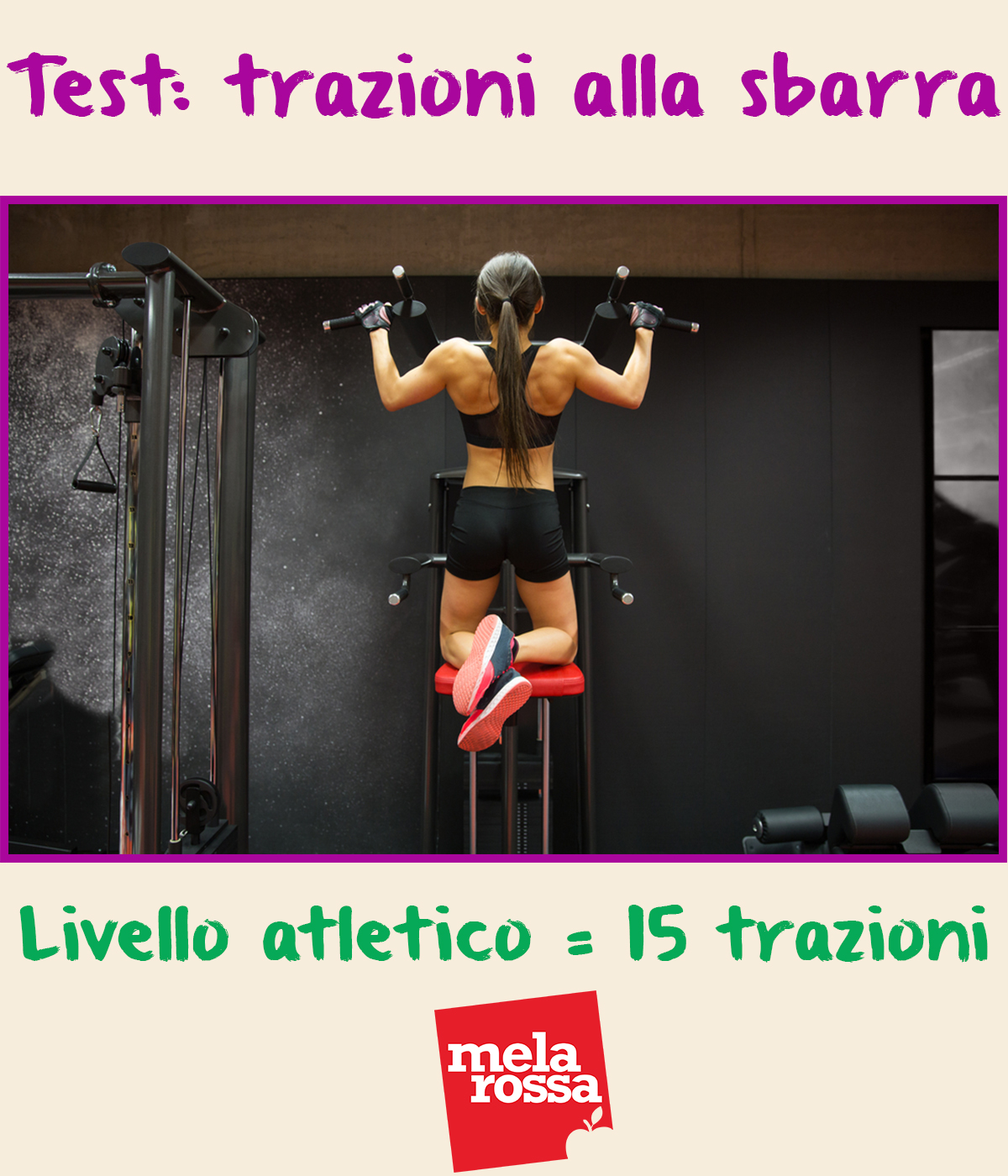 Qual è il tuo livello di allenamento: 5 test semplici per scoprirlo! 4 fai il test trazioni alla sbarra per capire quanto sei tonico