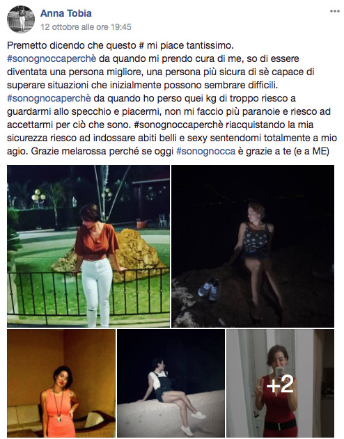 #sonognoccaperché: le testimonianze di chi si sente bella grazie a Melarossa 10 dieta melarossa anna #sonognoccaperche