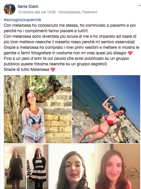#sonognoccaperché: le testimonianze di chi si sente bella grazie a Melarossa 1 dieta melarossa ilaria #sonognoccaperche