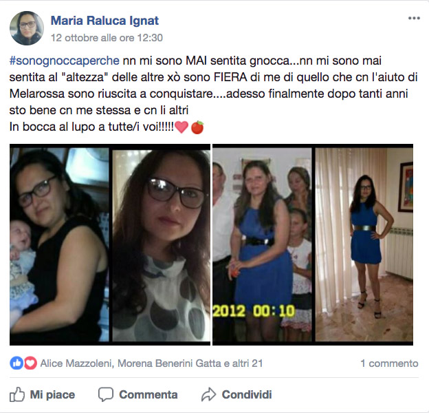 #sonognoccaperché: le testimonianze di chi si sente bella grazie a Melarossa 3 dieta melarossa maria #sonognoccaperche