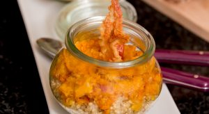 Quinoa alla zucca con pancetta piacentina