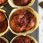 Muffin al cioccolato senza glutine 1 La ricetta dei muffin al doppio cioccolato senza glutine.