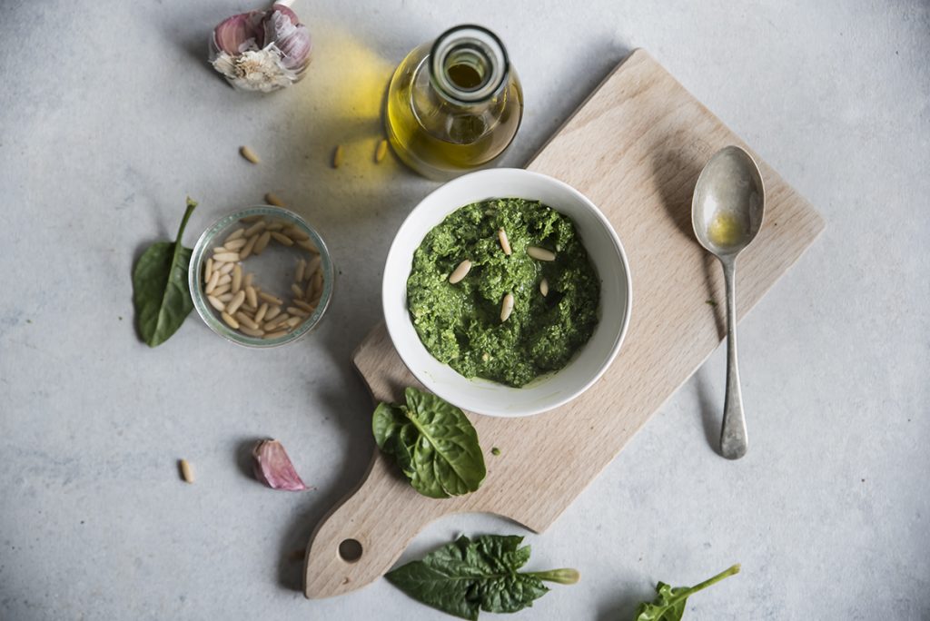 Hamburger di polenta con spinaci e carne 3 hamburger di polenta pesto