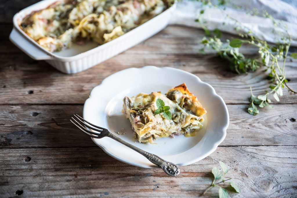 Lasagne ai carciofi: la ricetta con prosciutto cotto 9 lasagna carciofi prosciutto