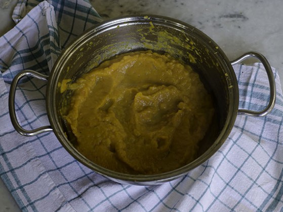 Polpette di tacchino con crema di zucca e carote 6 polpette di tacchino zucca frullata