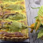 Quiche con fiori di zucca e zucchine 1 quiche con fiori di zucca e zucchine