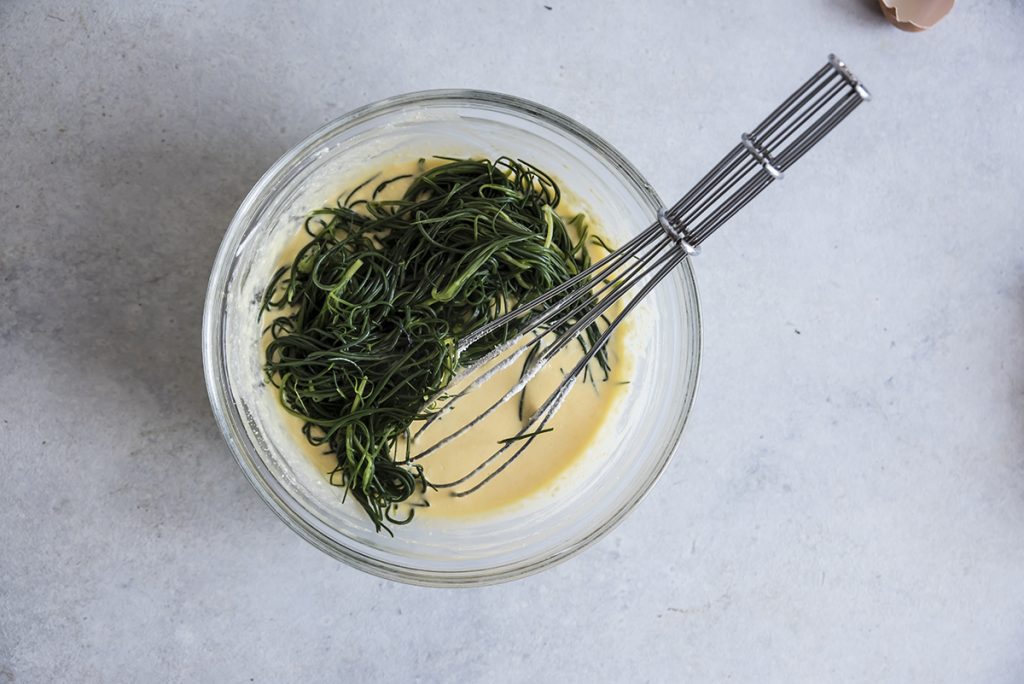 Frittata con agretti e ricotta al forno 5 frittata con agretti piatto
