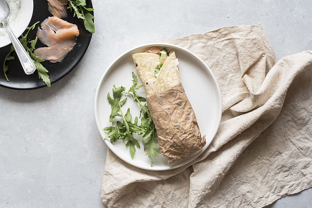 Come farcire le piadine: tante idee sane e leggere 4 piadina con salmone