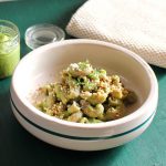 Pasta di grano saraceno al pesto di asparagi e mandorle 1 Pasta di grano saraceno con pesto light e senza glutine