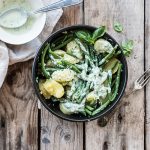 Insalata di patate e fagiolini con pesto light 1 insalata fagiolini